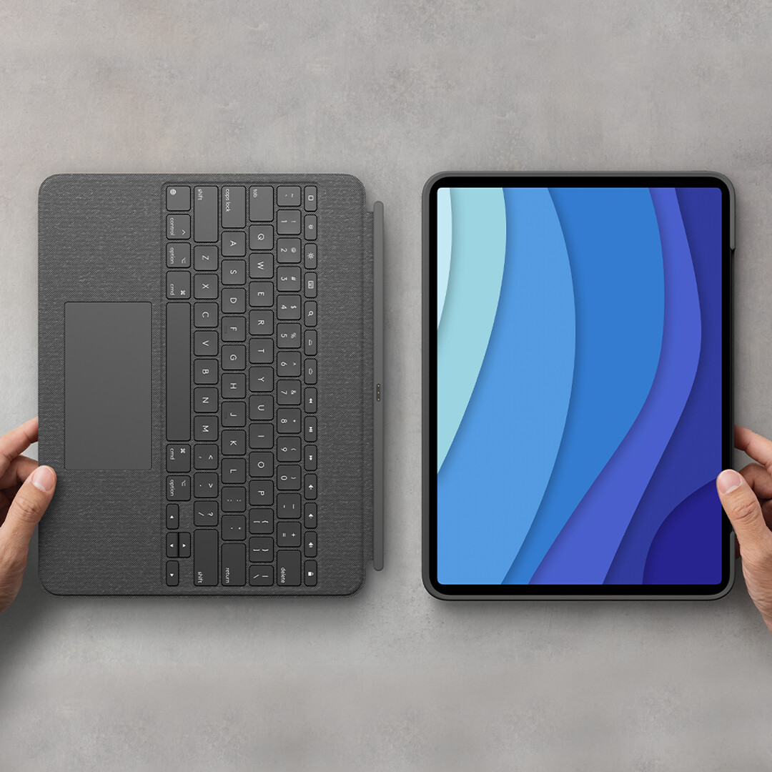 Logitech - Combo Touch Tastatur Cover Til iPad Pro 12,9