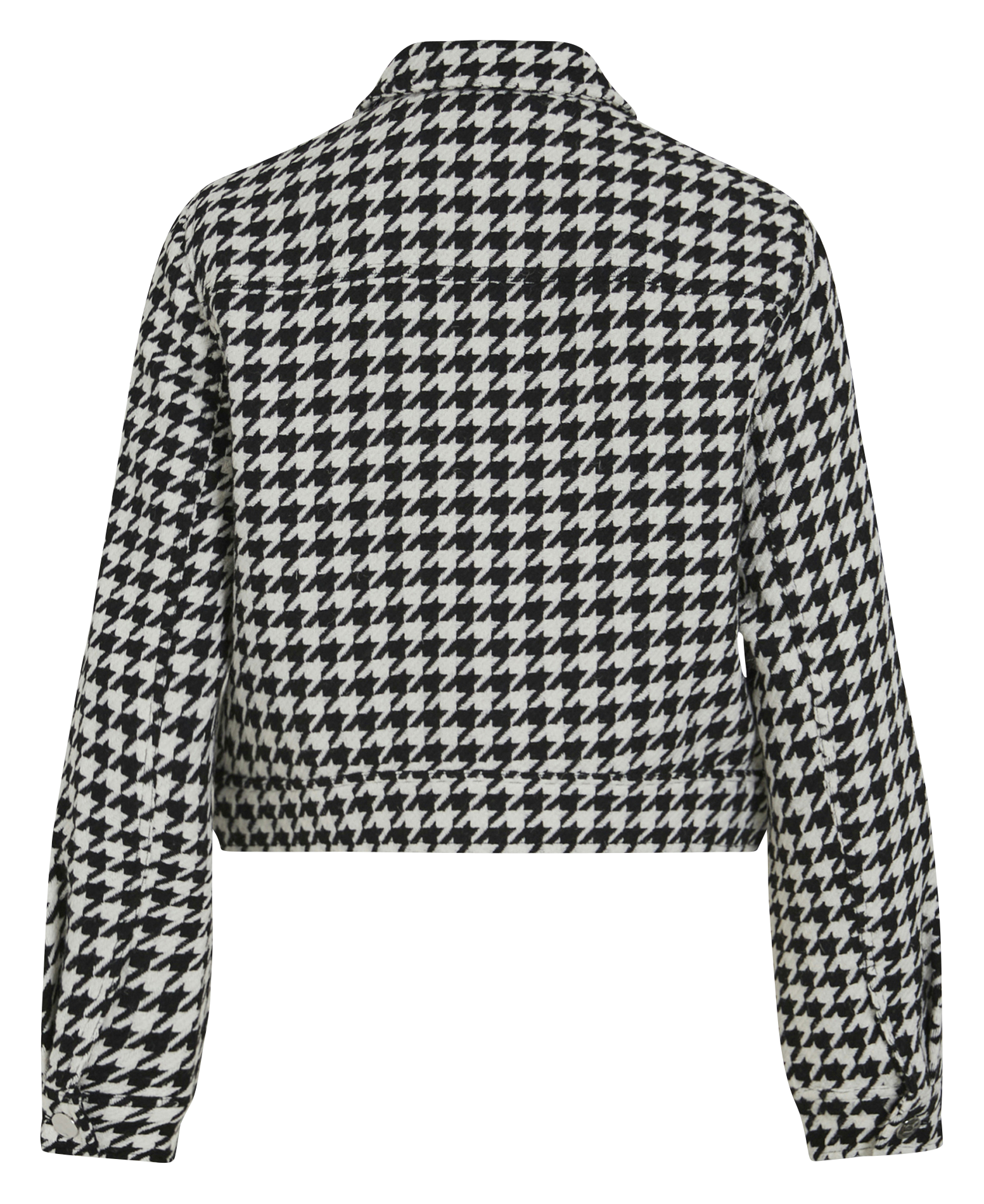 BROOK - Veste droite en laine mélangée imprimée | Gris