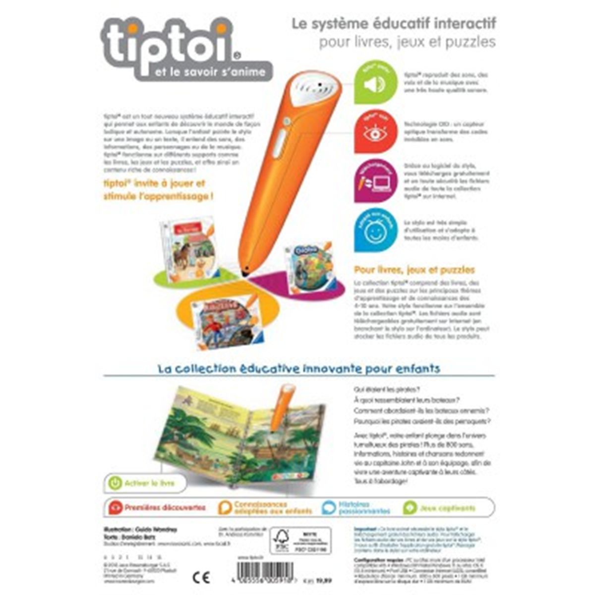 Livre électronique Tiptoi : Je découvre les pirates