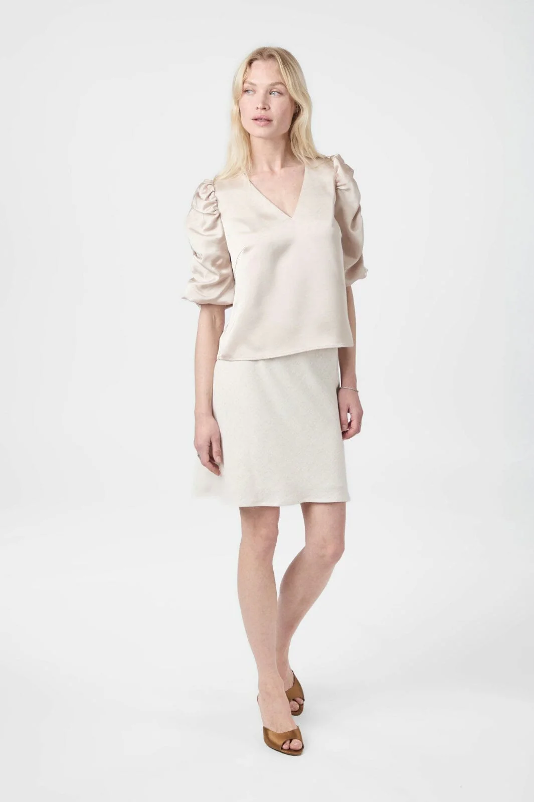 Neo Noir Elba Heavy Sateen Blouse 165799