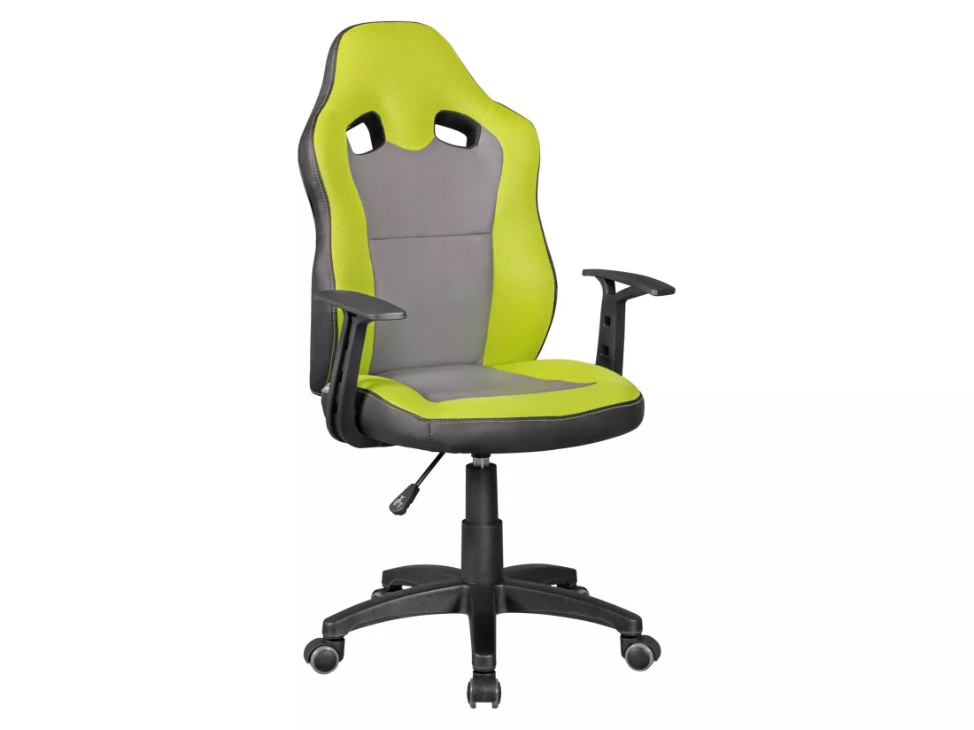 Chaise de bureau enfant Chaise pivotante Fauteuil Tissu Ergonomique