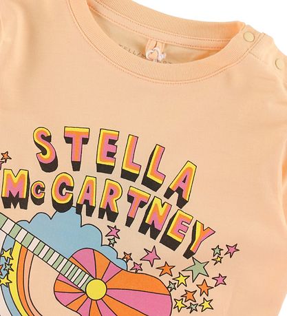 Stella McCartney Kids T-Shirt - Orange m. Gitarre