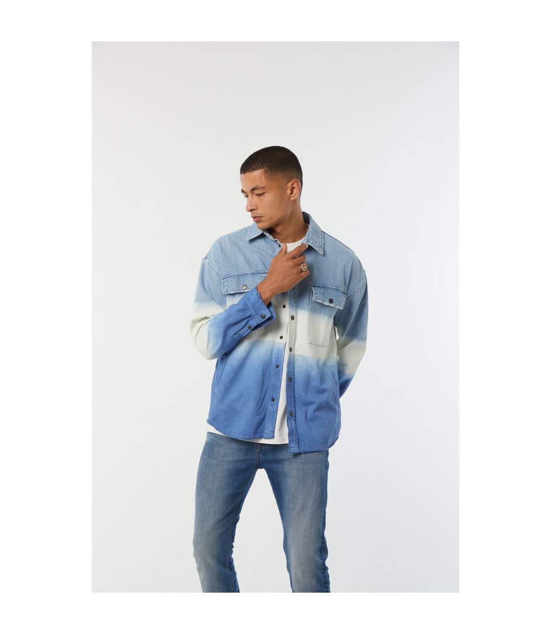 Veste manches longues coton over shirt FINEA