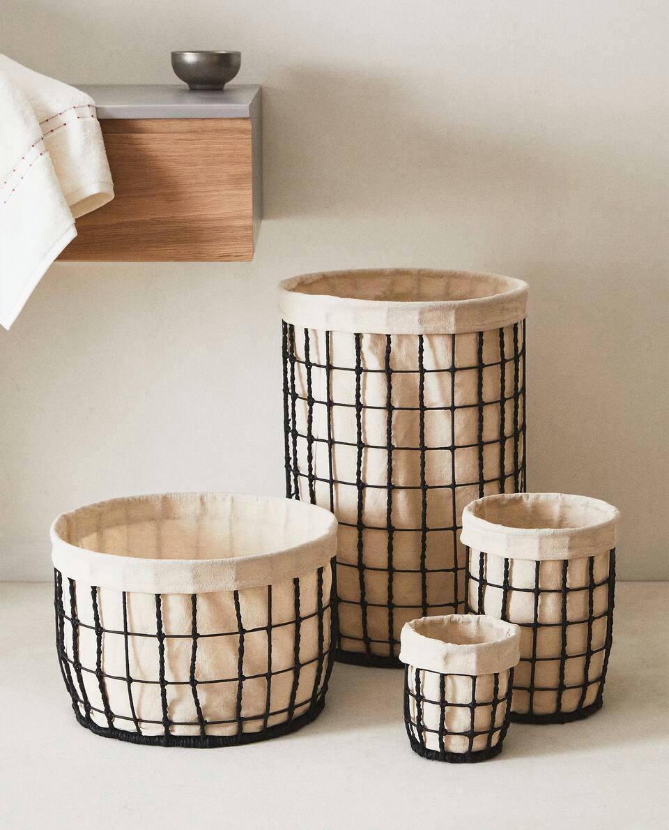 CESTO DE PAPEL PRETO