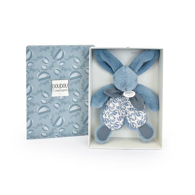 Lapin doudou PM - Bleu - DOUDOU ET COMPAGNIE