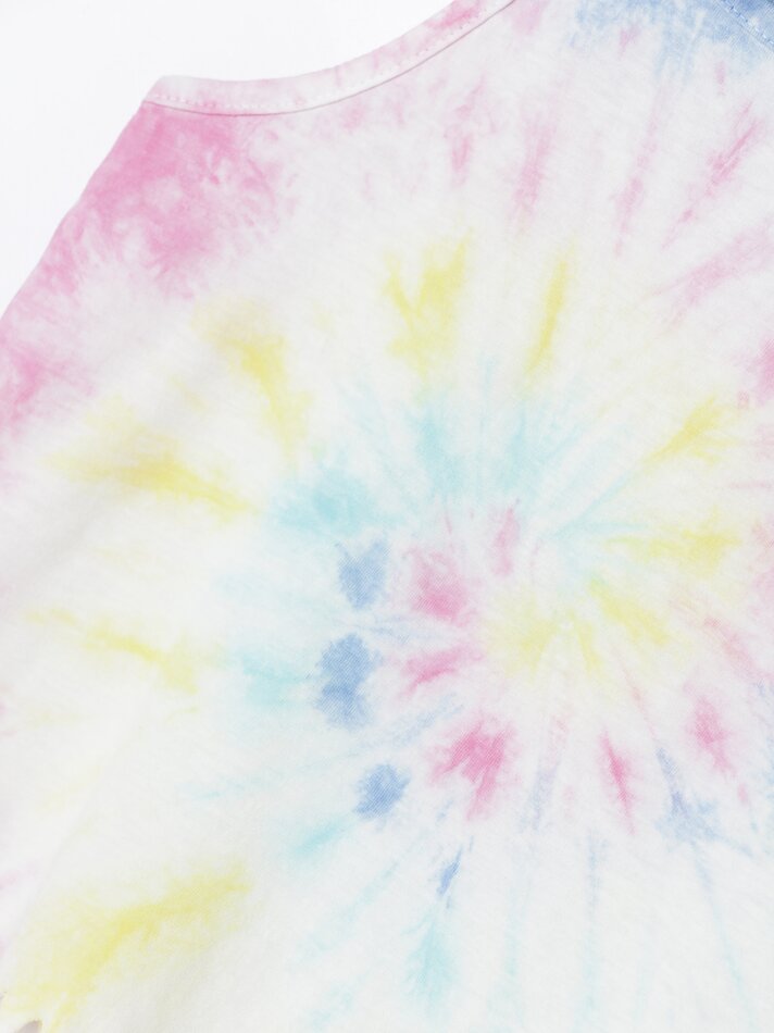 Regata tie-dye - Amarelo claro