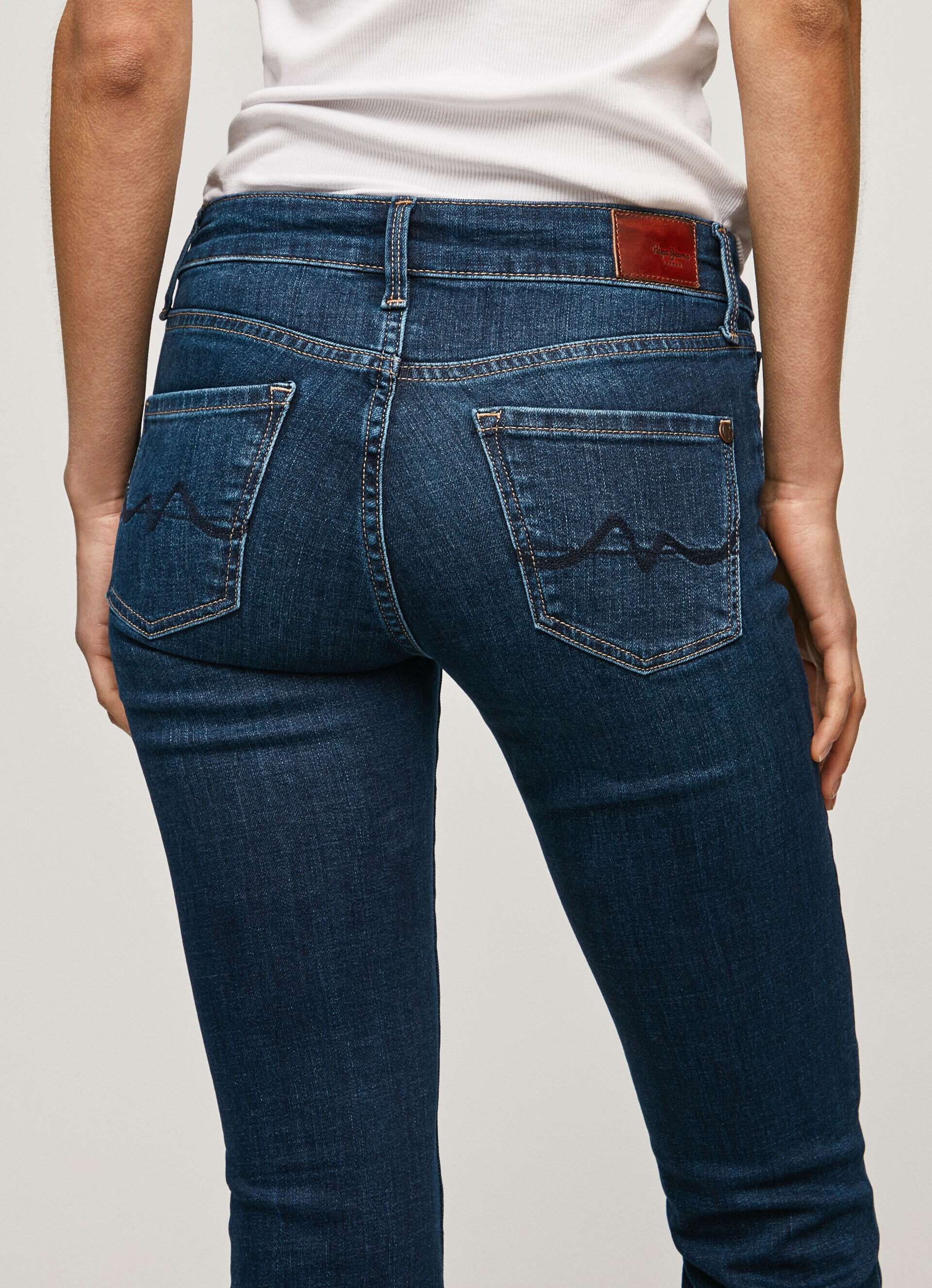 CALÇA JEANS PICCADILLY FIT SLIM COM ELASTANO MÉDIO - jeans