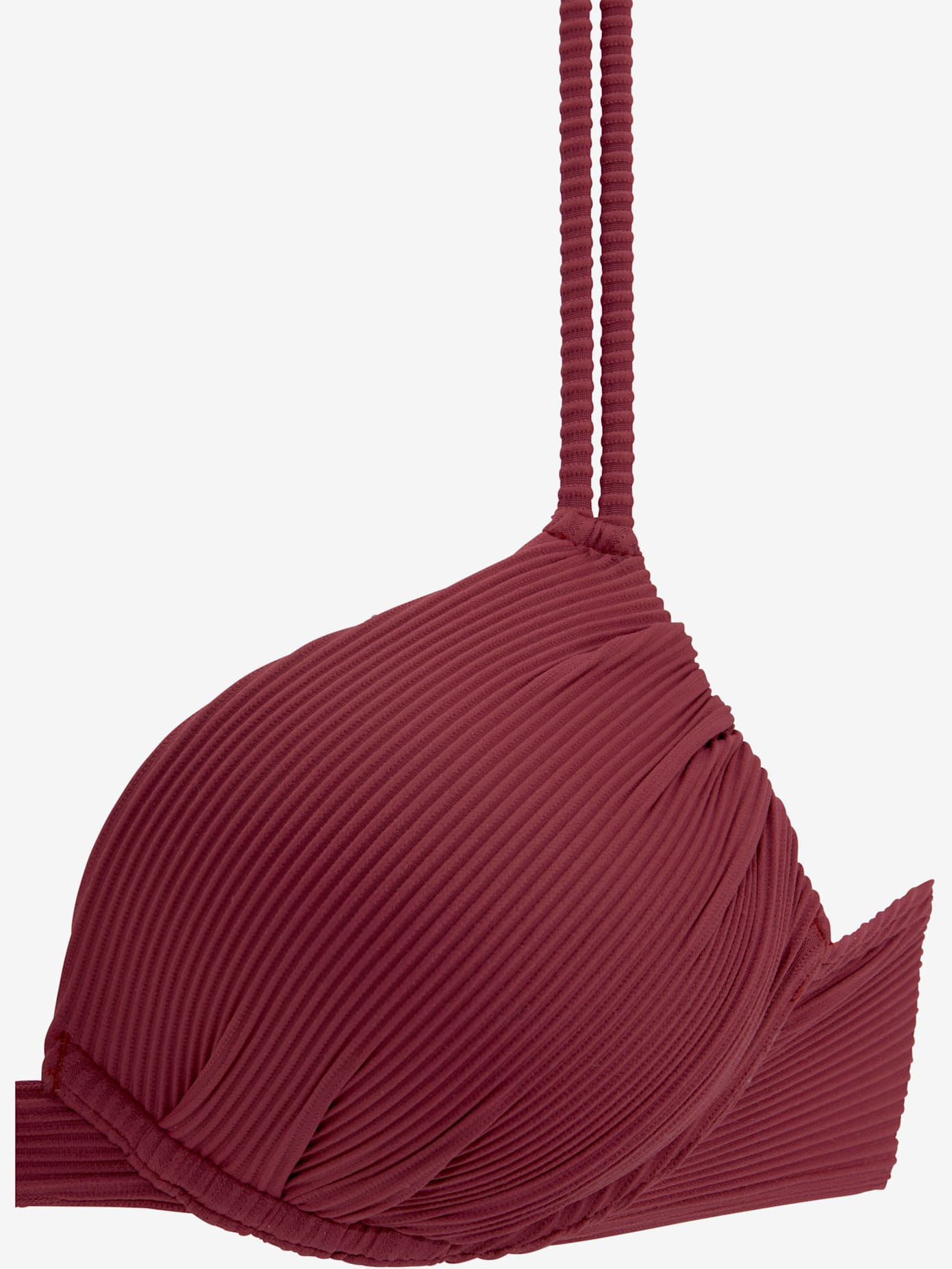 Haut de bikini push-up tissu structuré élégant