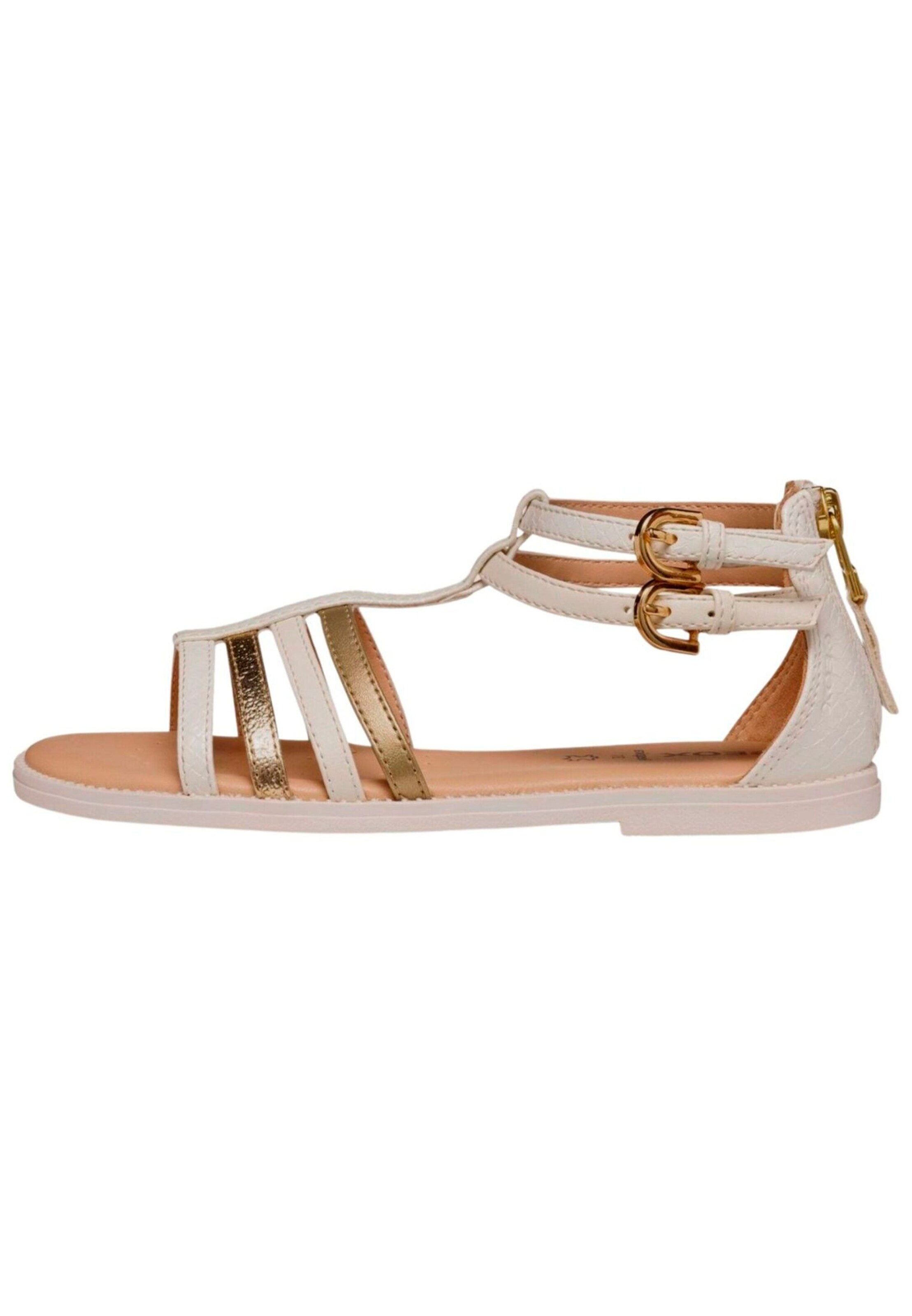 Sandalen Weiß/Gold