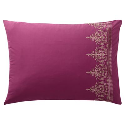 Linge de lit percale brodée - BECQUET CRÉATION.