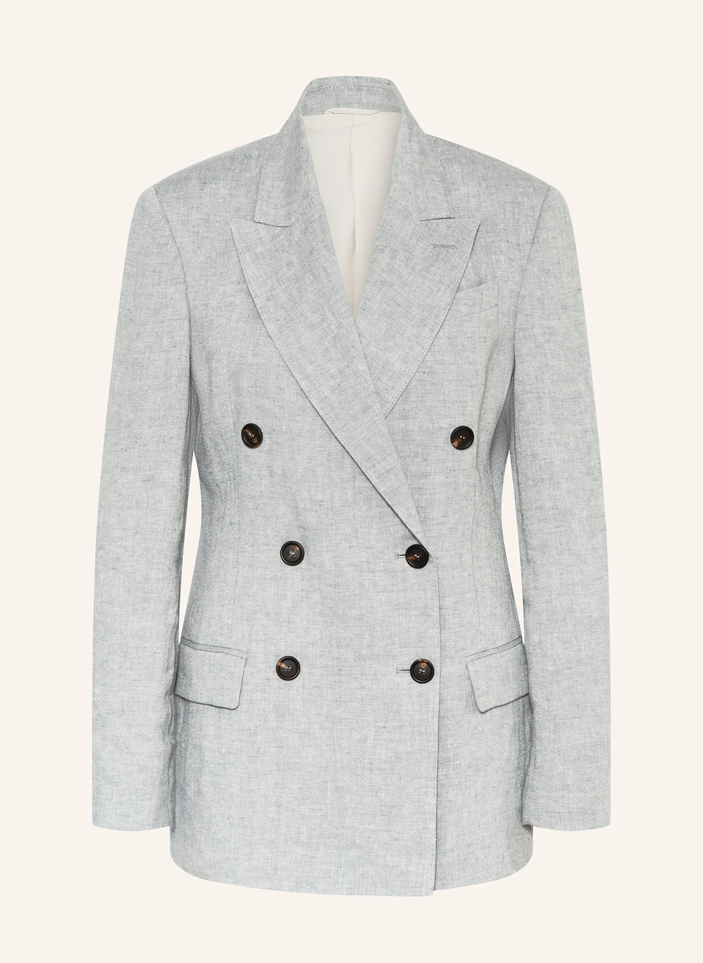 BRUNELLO CUCINELLI Leinenblazer mit Glitzergarn