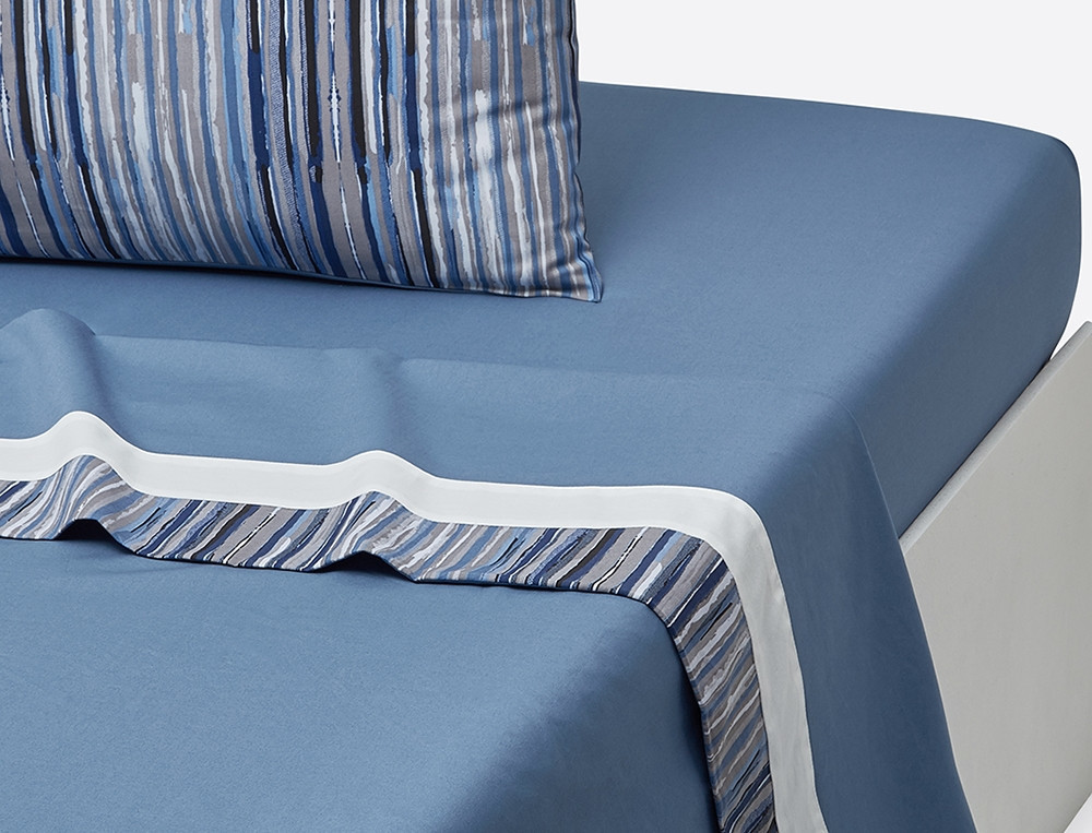 Linge de lit-Infiniment bleu