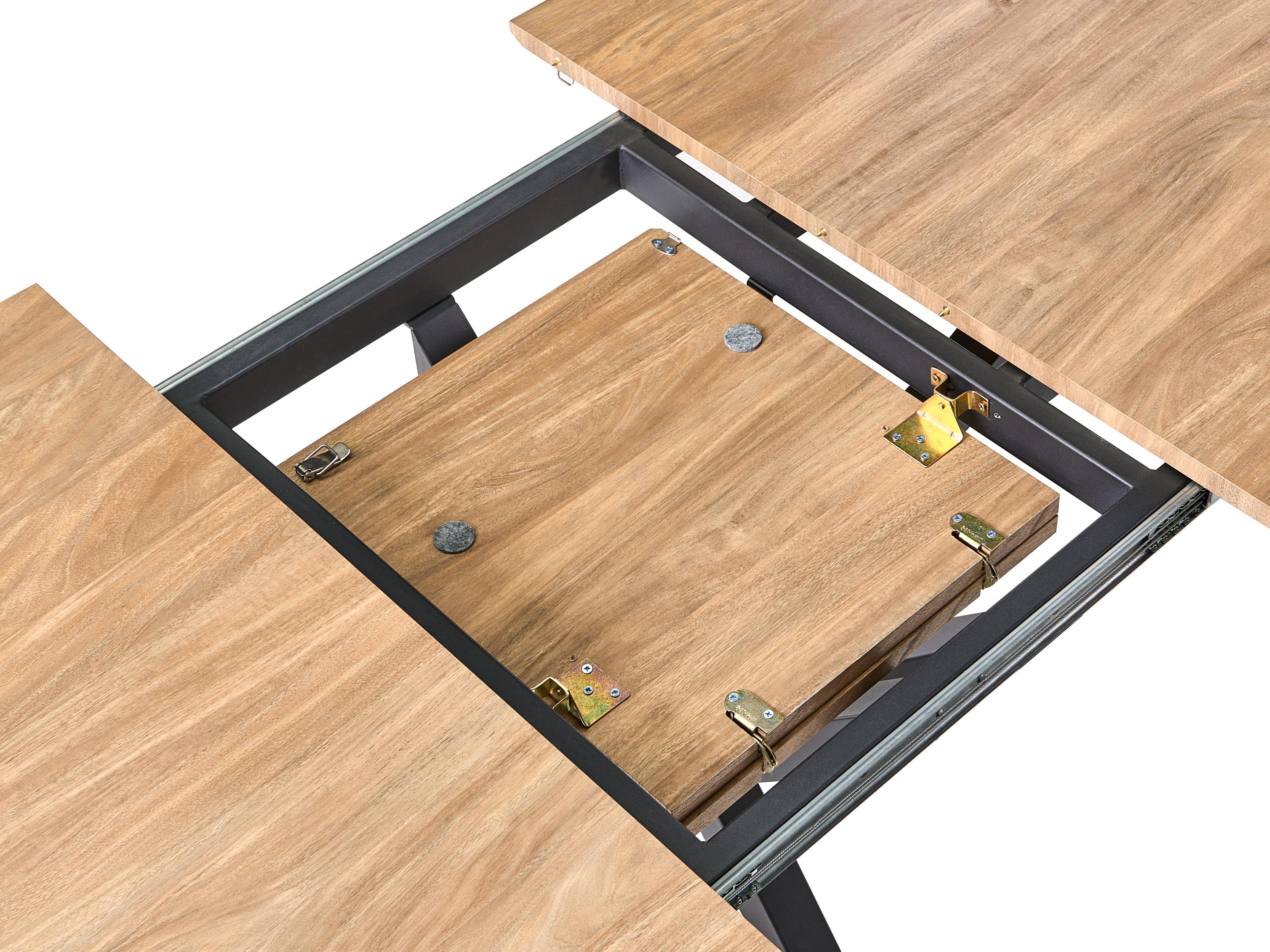 Eettafel uitschuifbaar MACQUARIE Bruin 90 cm 140/180 cm