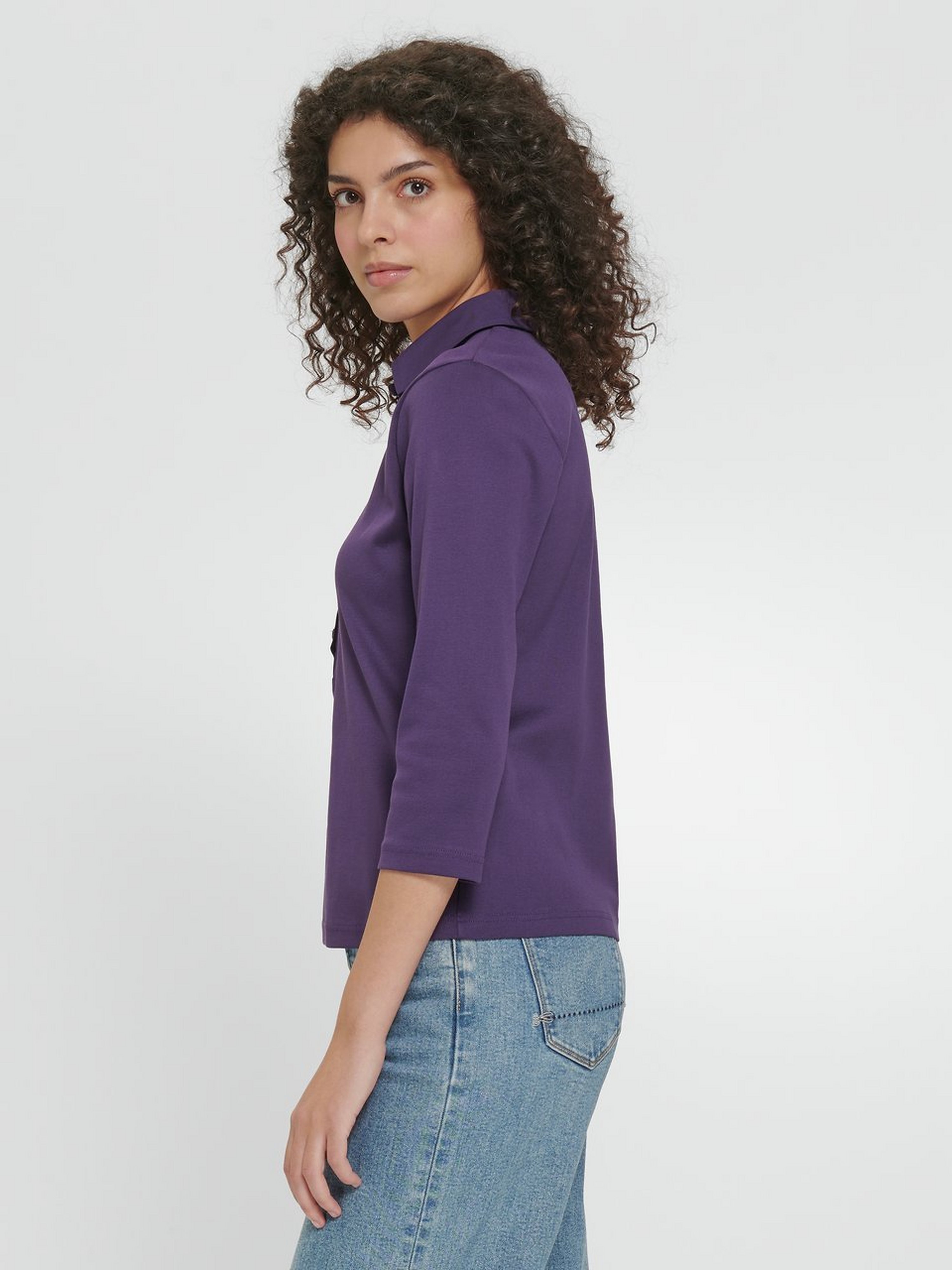 Polo-Shirt mit 3/4-Arm