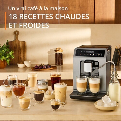 Machine à café à grain Krups Evidence Hot & Cold EA898DF1