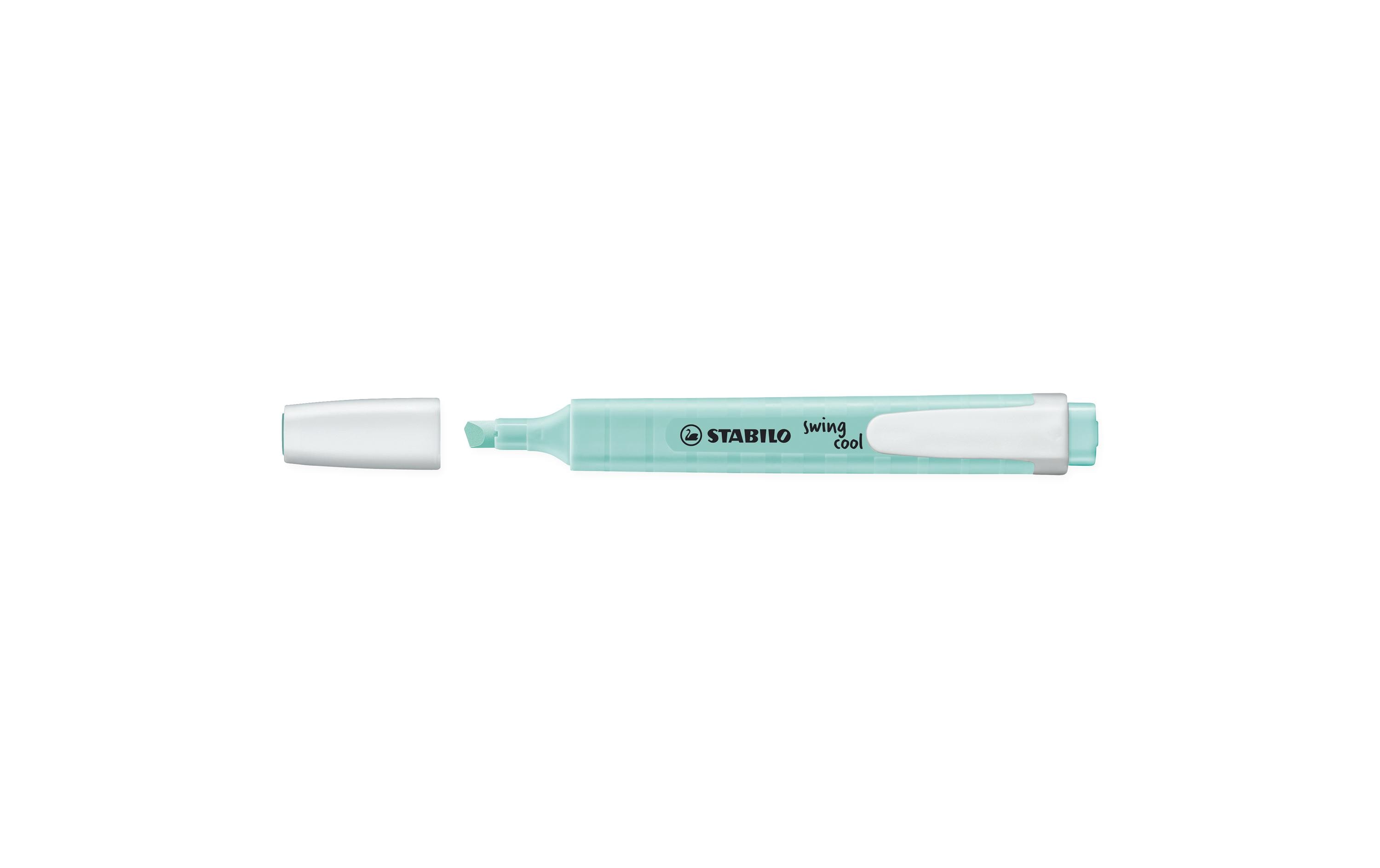 Textmarker Swing cool Pastell TürkisTextmarker 1 - 4 mm mit Clip