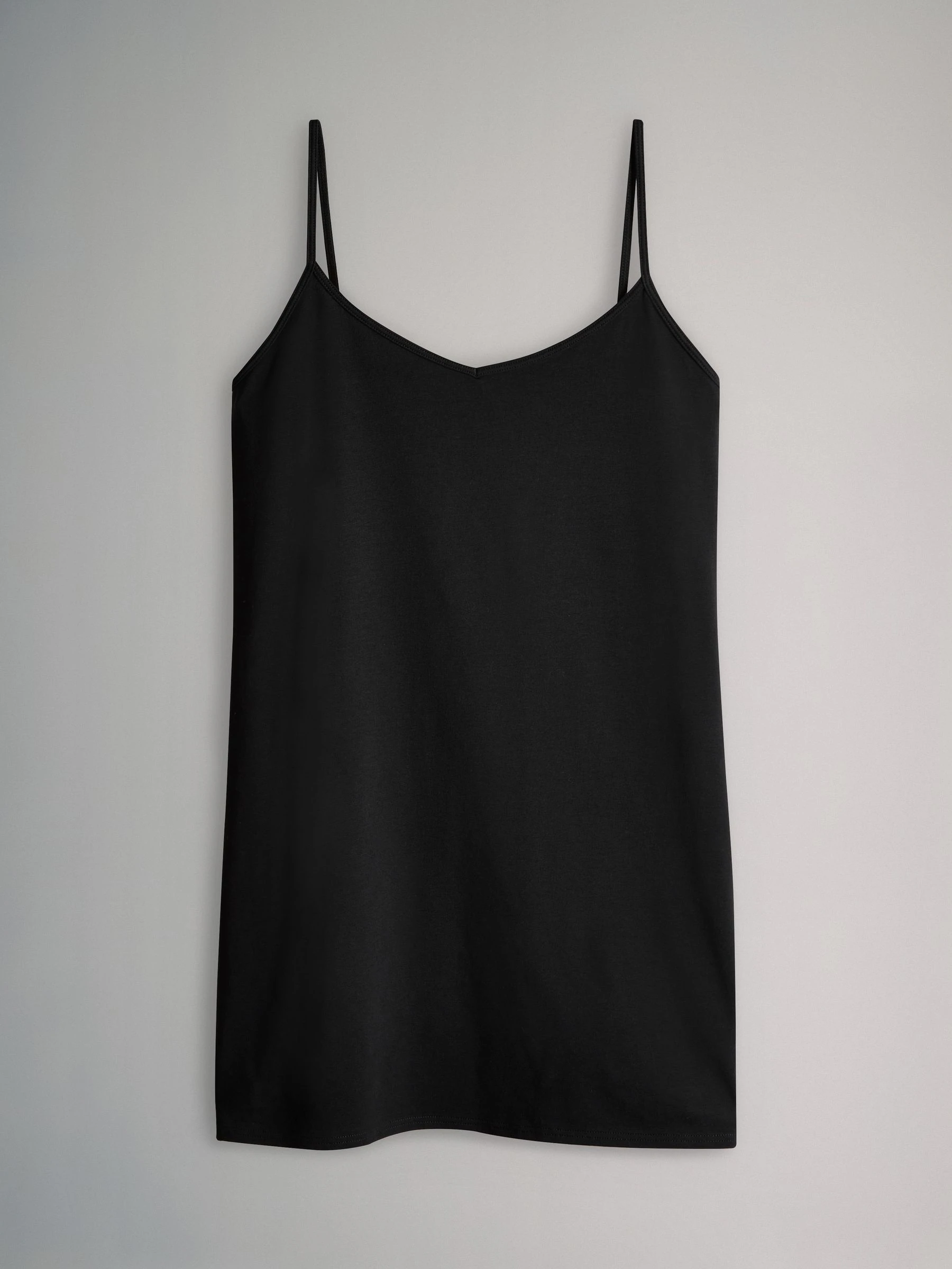 Zwart & wit - The Set 5 Pack Longline Thin Strap Vest Tops