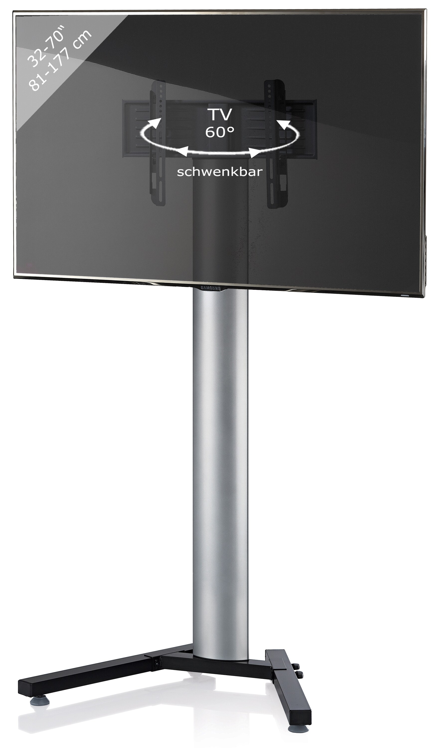 VCM Universal TV Fernseh Ständer Standfuß Fernsehständer Alu Stadino Maxi