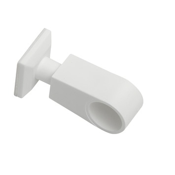 Zelfklevende middensteun 12,7 mm gordijnroede wit 2 stuks
