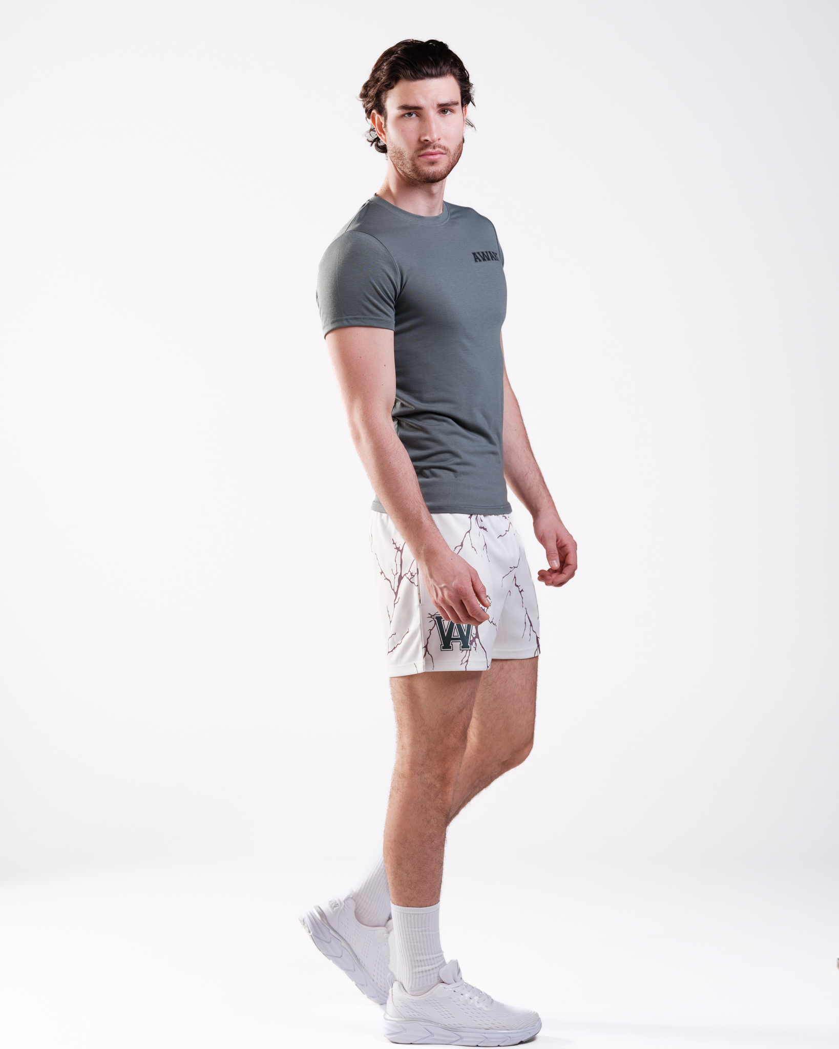 AWARE Mesh Shorts White