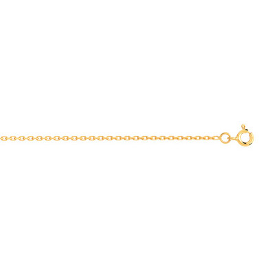 Chaîne or 750 jaune maille forçat 45 cm