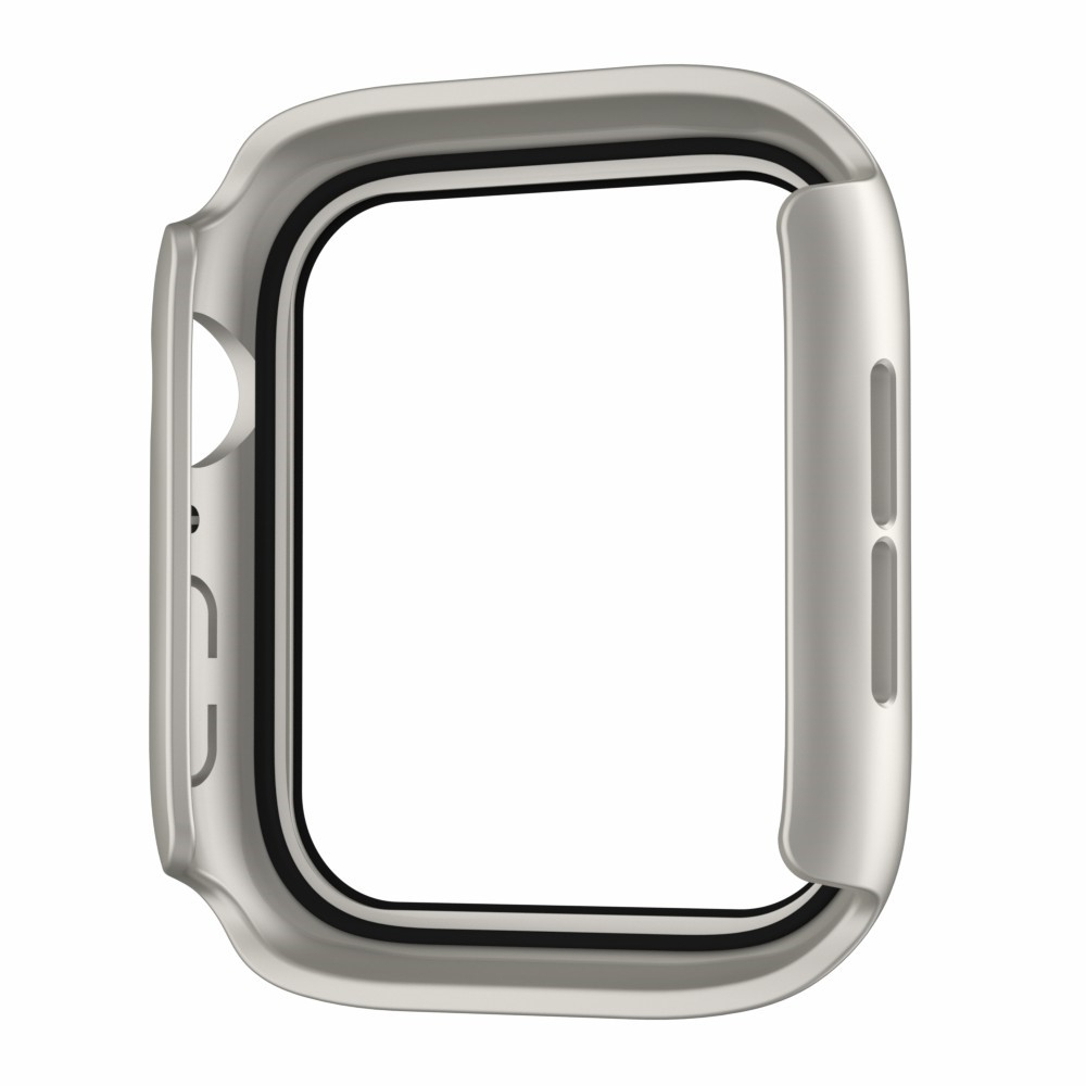 Apple Watch (45 mm) Hardcase Bumper   Display Schutzglas (IP68) - Grau