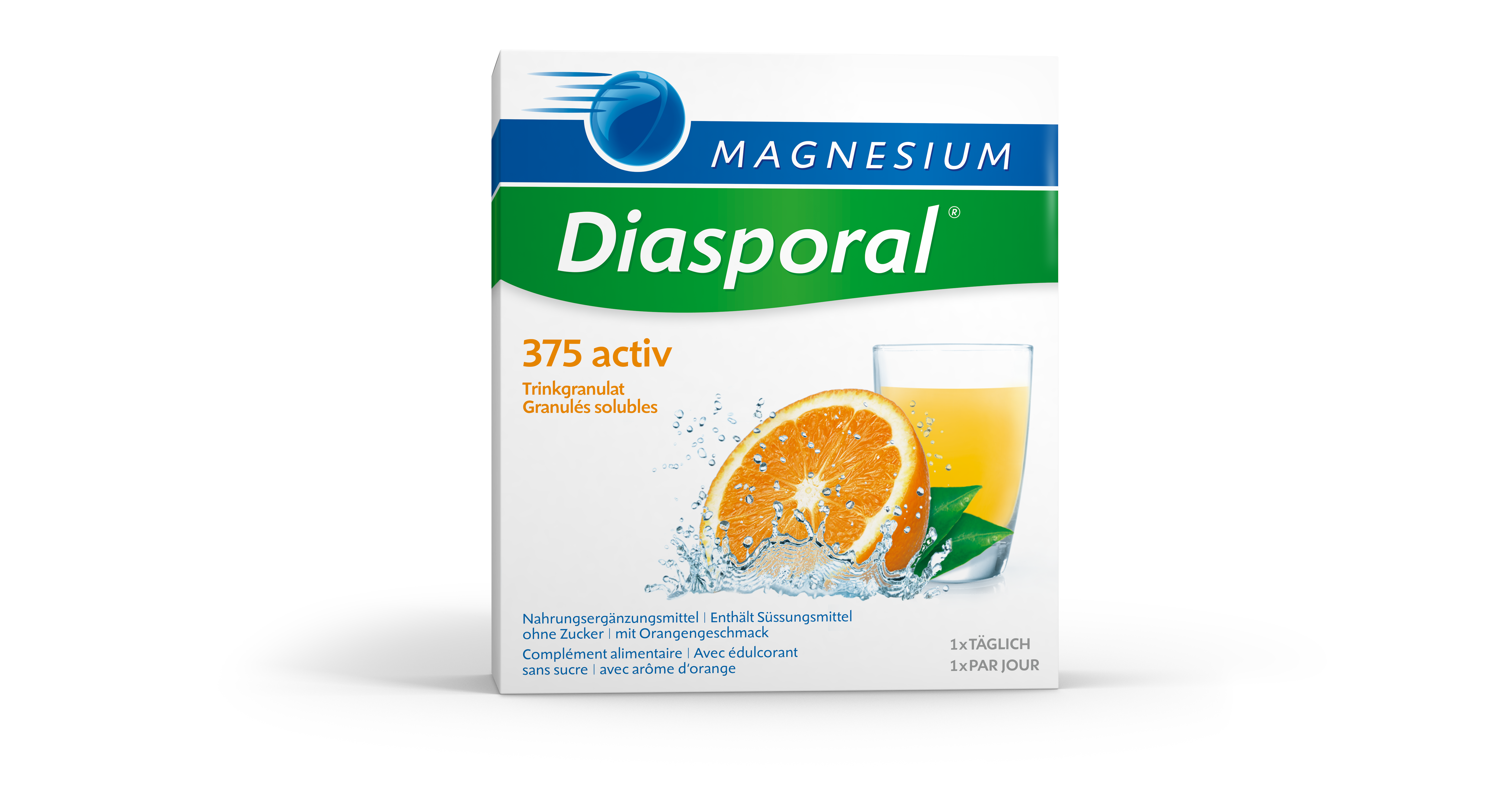 MAGNESIUM DIASPORAL Activ Trinkgranulat<br>20 Stück, Granulat, Orange