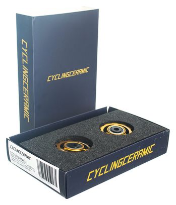 Galets CyclingCeramic Shimano 10/11v (Edition Limitée Gold)