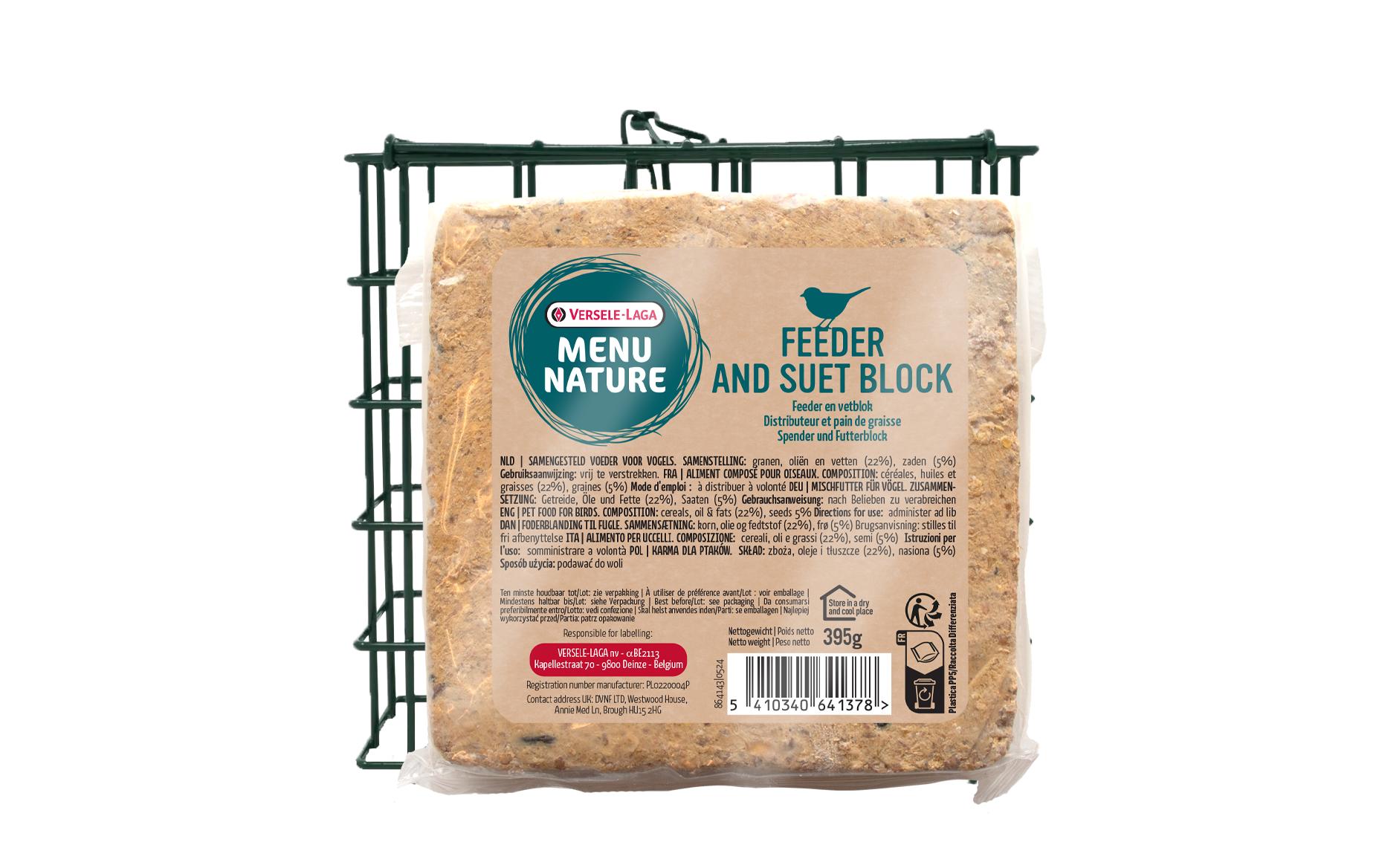 Vogelfutter MN Spender & Futterblock 395 gWintersfutter für Wildvögel