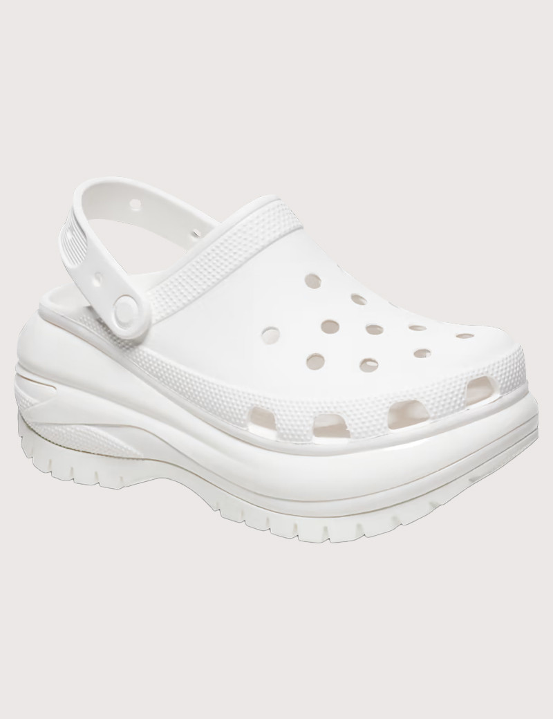 CROCS SABOTS FEMME MEGA CRUSH CLOG BLANC