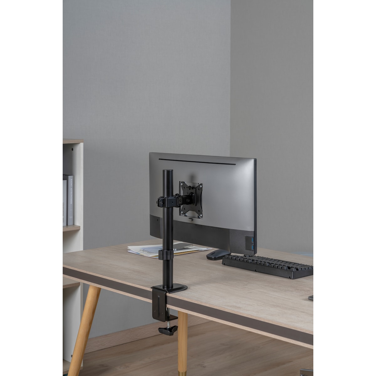 Essentials Single Static skjermfestesystem (sort)
