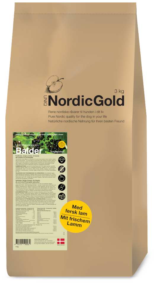 UniQ - Nordic Gold Balder Adult Hundefoder10 kg