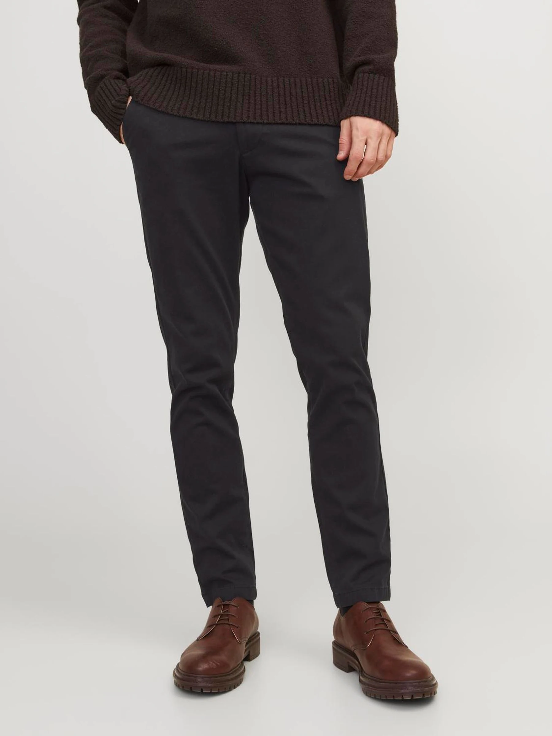 Zwart - JACK & JONES slim-fit chino