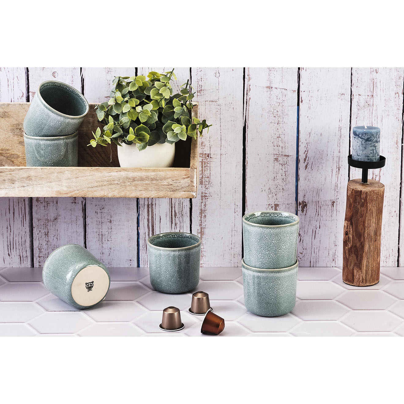 Bjorn 6 Mugs Magma bleus - 20 cl
