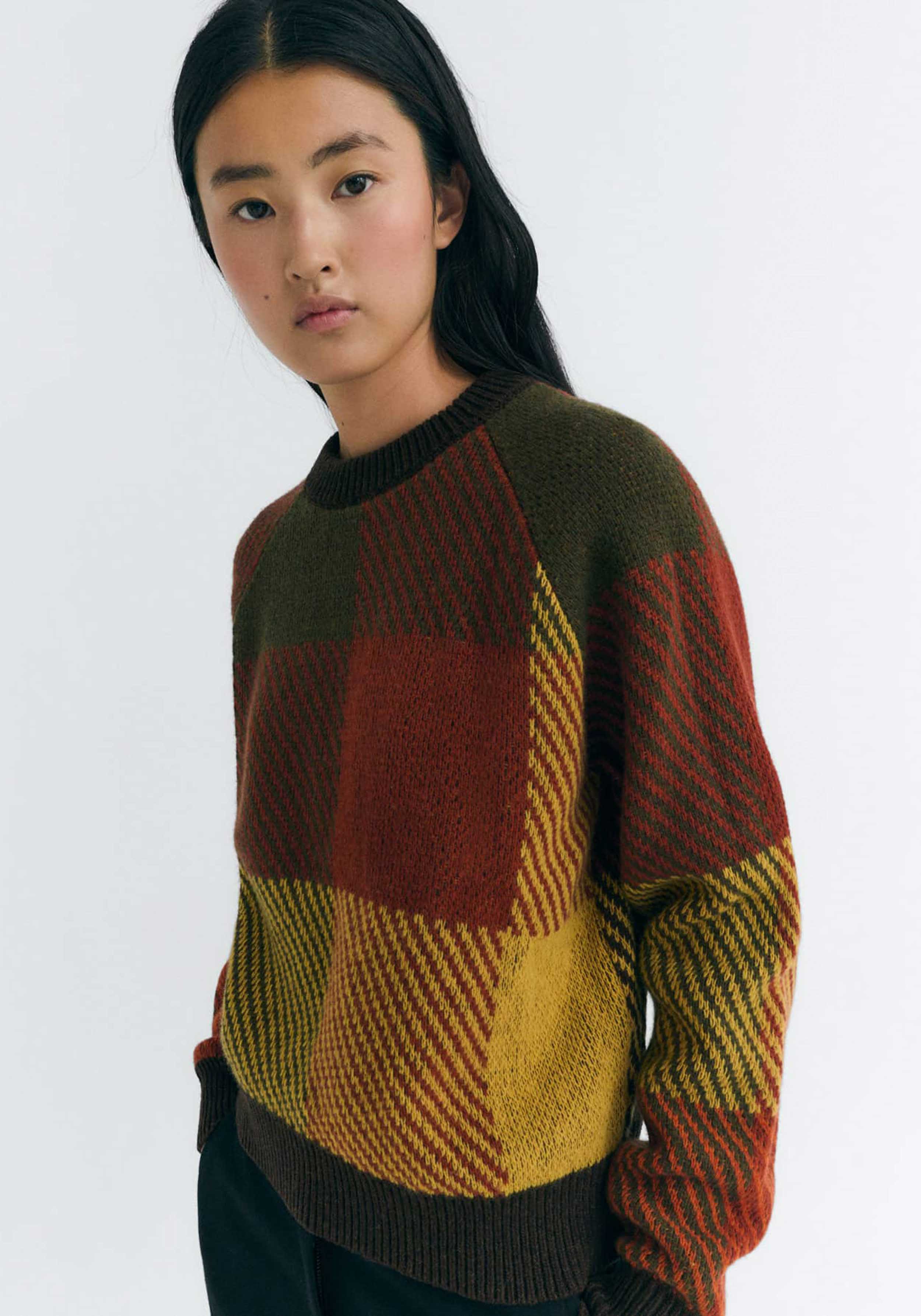 Thinking Mu Strickpullover Nur Creek Multicolor