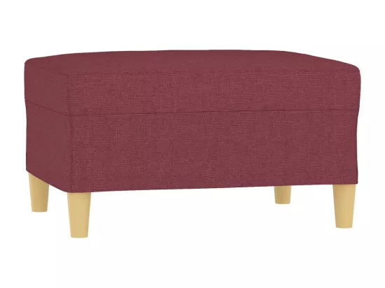 Repose-pied Rouge bordeaux 70x55x41 cm Tissu