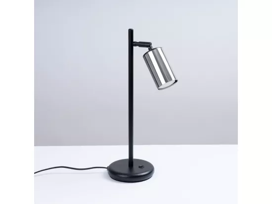 Lampe à poser Vespera noir-chrome