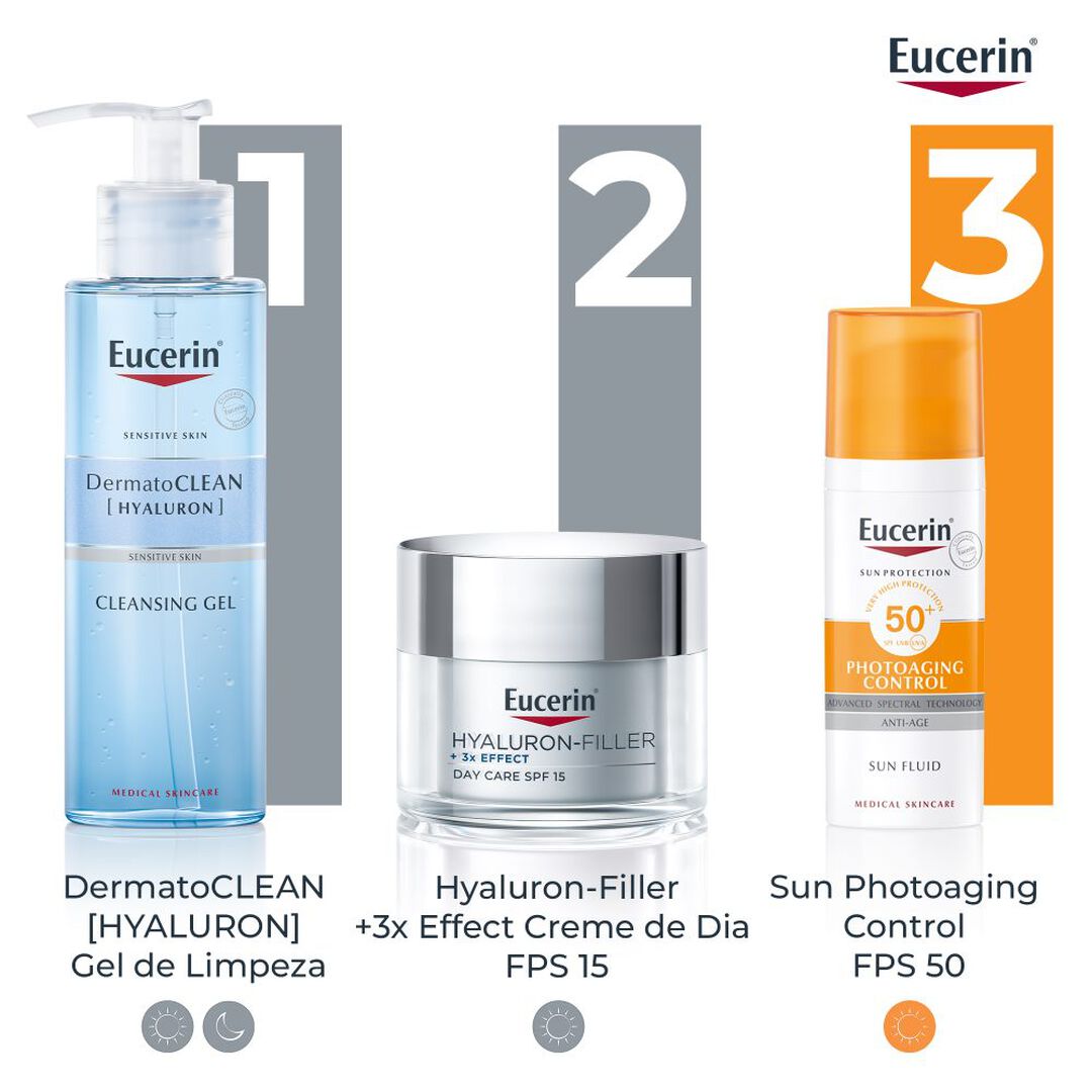 EUCERIN  Hyaluron-Filler x3 Effect Creme de Dia - Pele Seca FPS 15 - 50ml