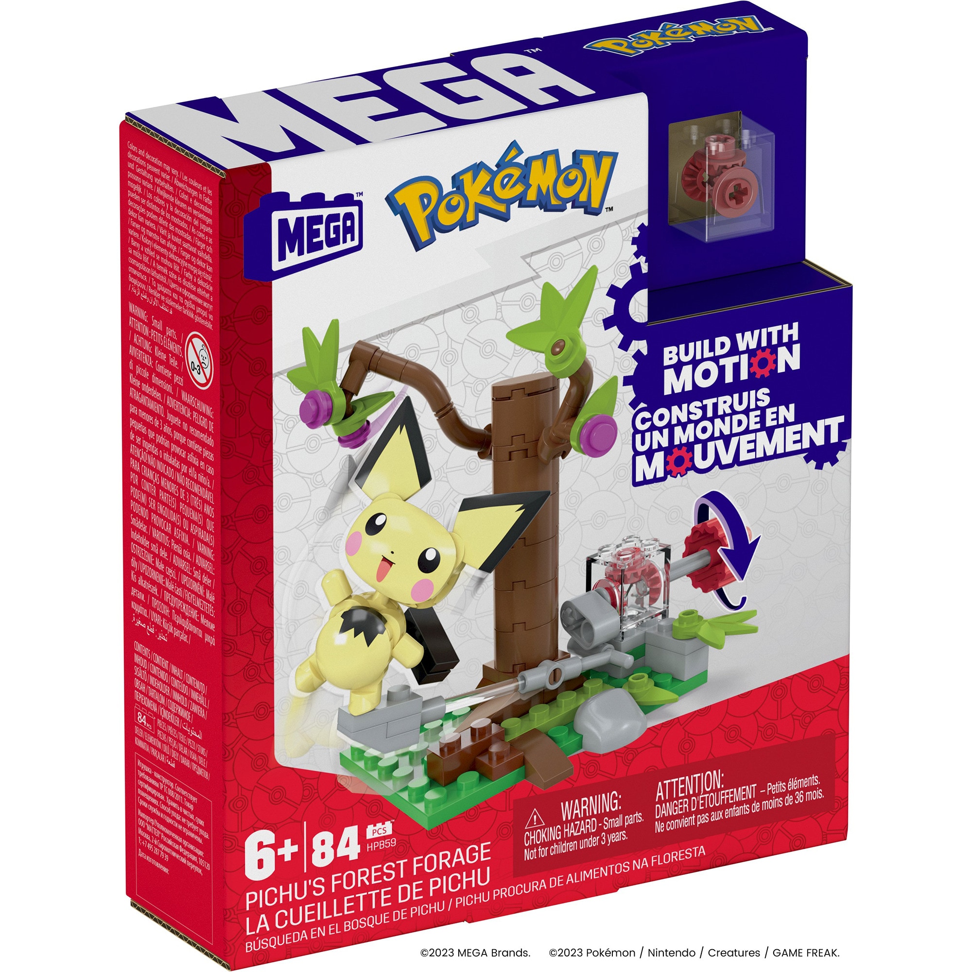 Mattel Konstruktionsspielzeug MEGA Pokémon Pichus Wald-Futtersuche