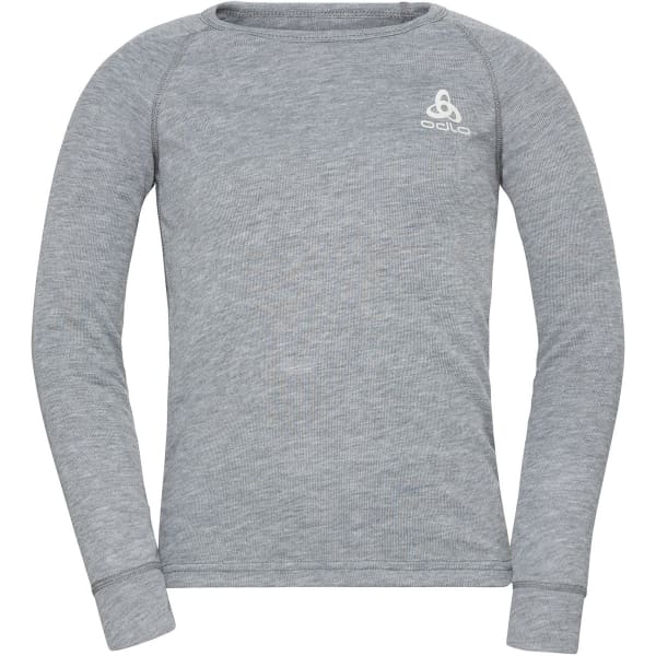 T-shirt thermique ODLO ACTIVE WARM ECO KIDS BL TOP CREW NECK L/S GREY MELANGE