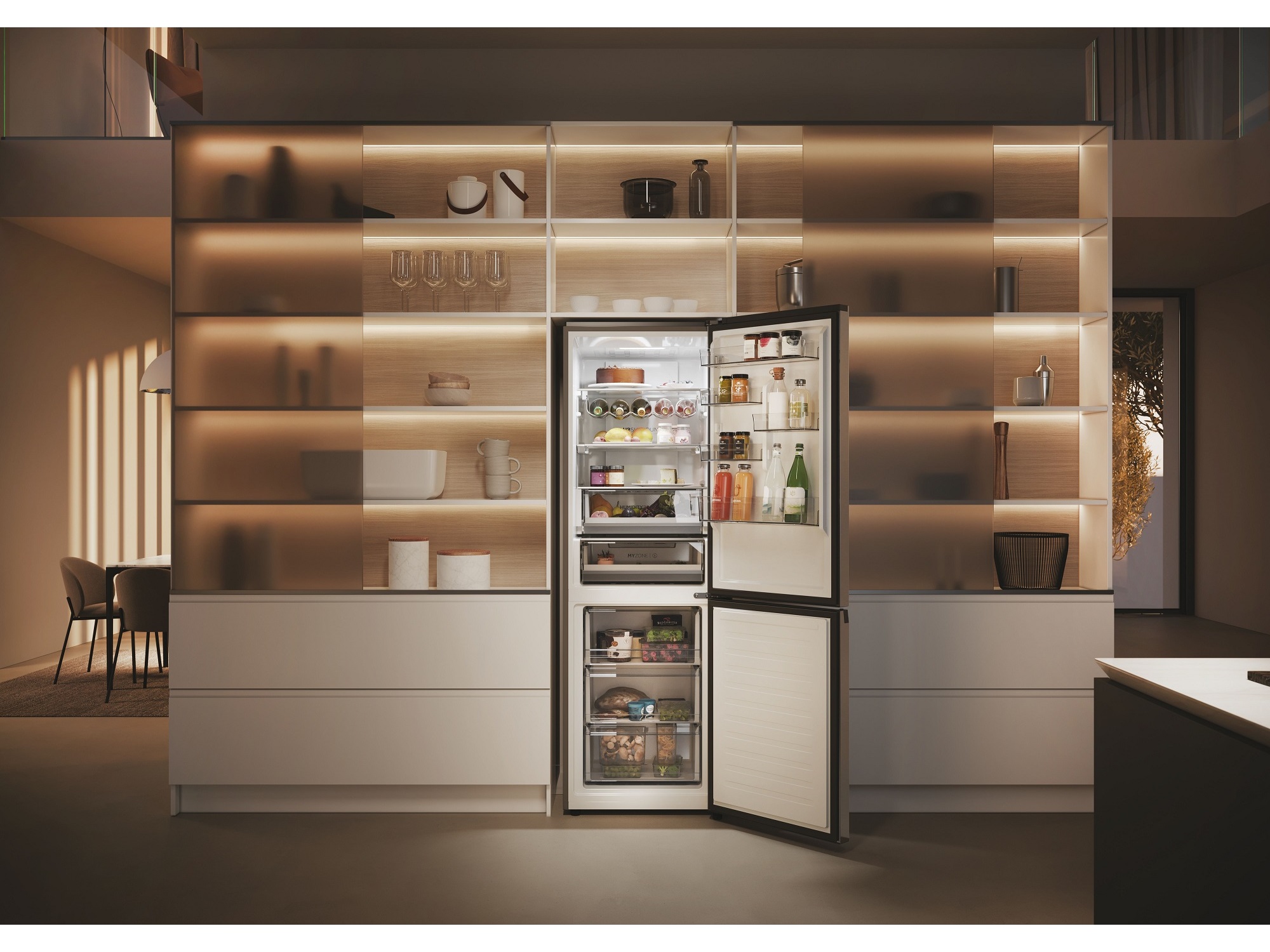 COMBINADO HAIER HDPW5618DNPK INOX D 352L NO FROST WI-FI