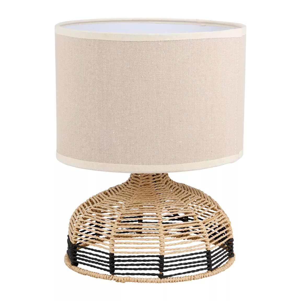 Lampe à poser corde tressée (H28 cm) Lio Beige
