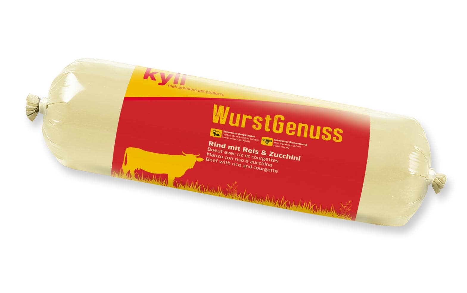 Nassfutter WurstGenuss Rind, 800 gAlleinfuttermittel für ausgewachsene Hunde