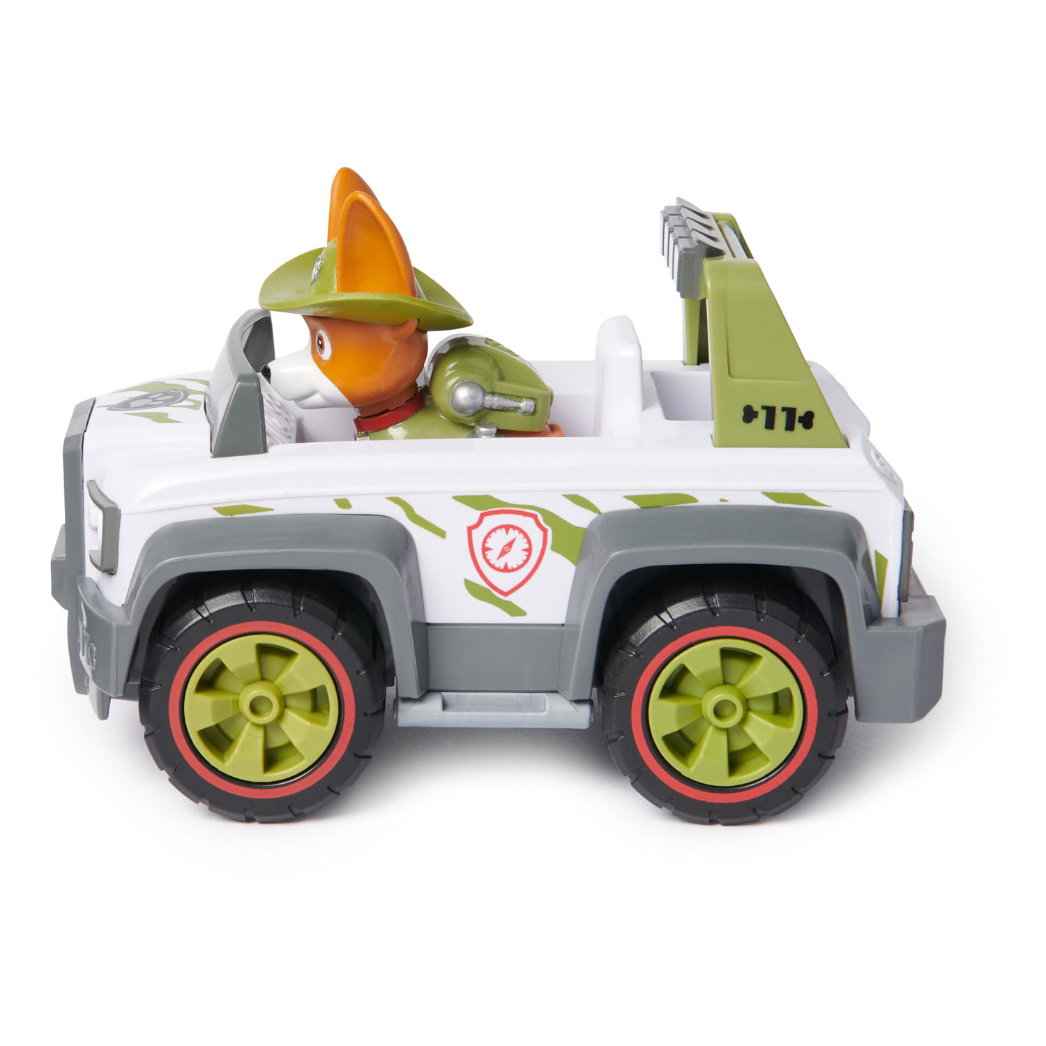 PAW Patrol Voertuig met Speelfiguur - Tracker's Jungle Cruiser