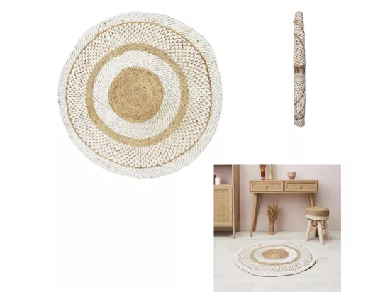 Tapis Rond Déco en Jute 