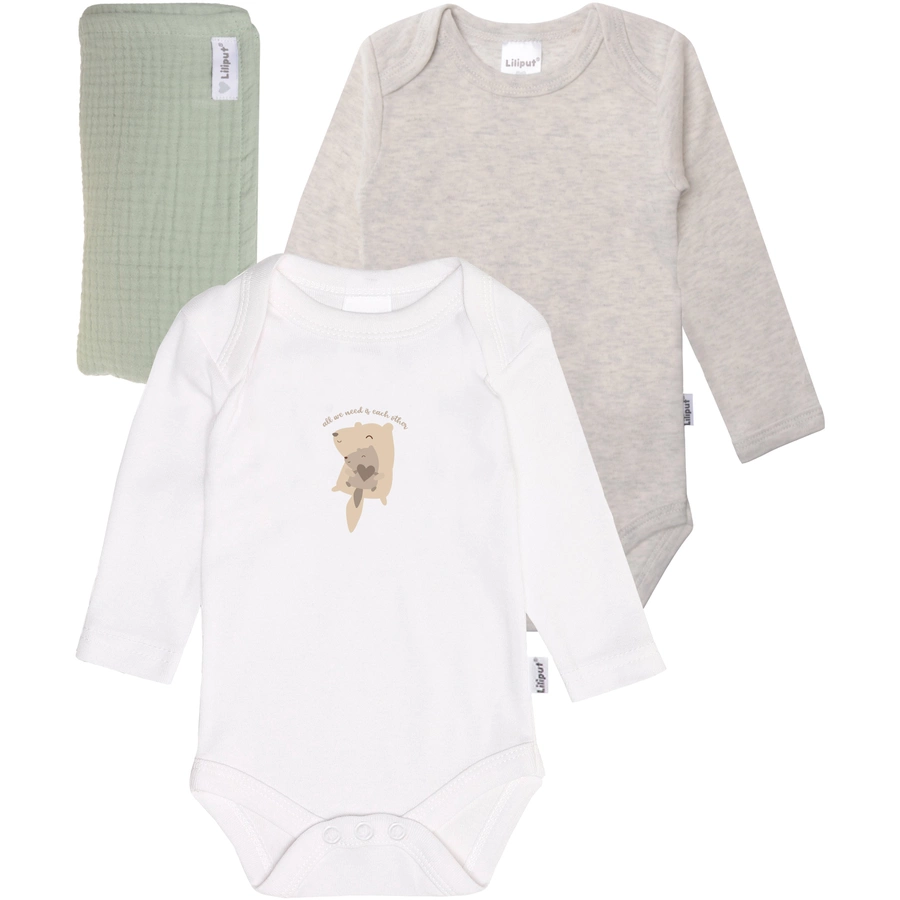Liliput Baby Erstausstattungs-Set Otter weiss-grau