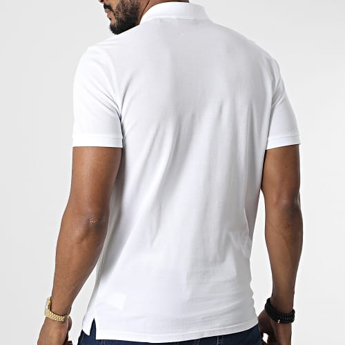 Polo Manches Courtes Archive Shield Pique 2002014 Blanc