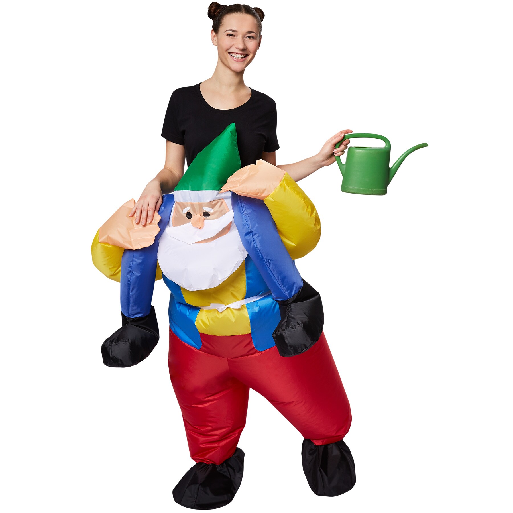 tectake® Selbstaufblasbares Aufsitzkostüm Zwerg