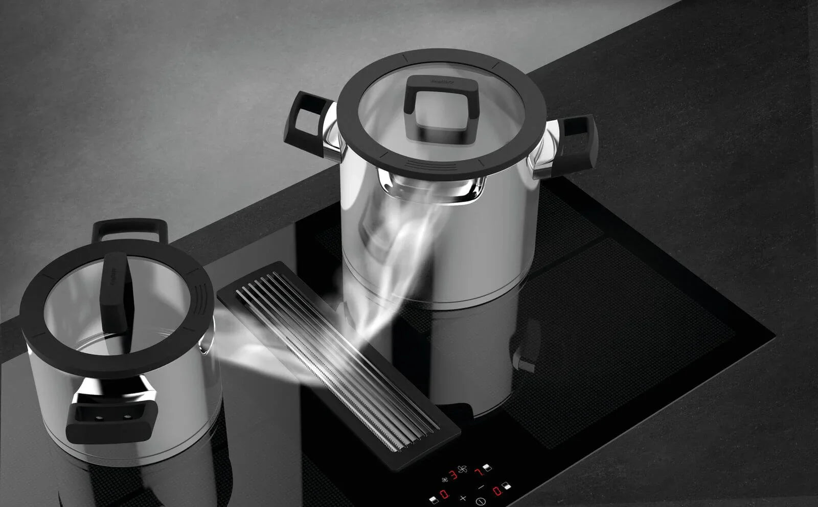 BergHOFF Essentials Uqonic Downdraft Pannenset - 7 Delig