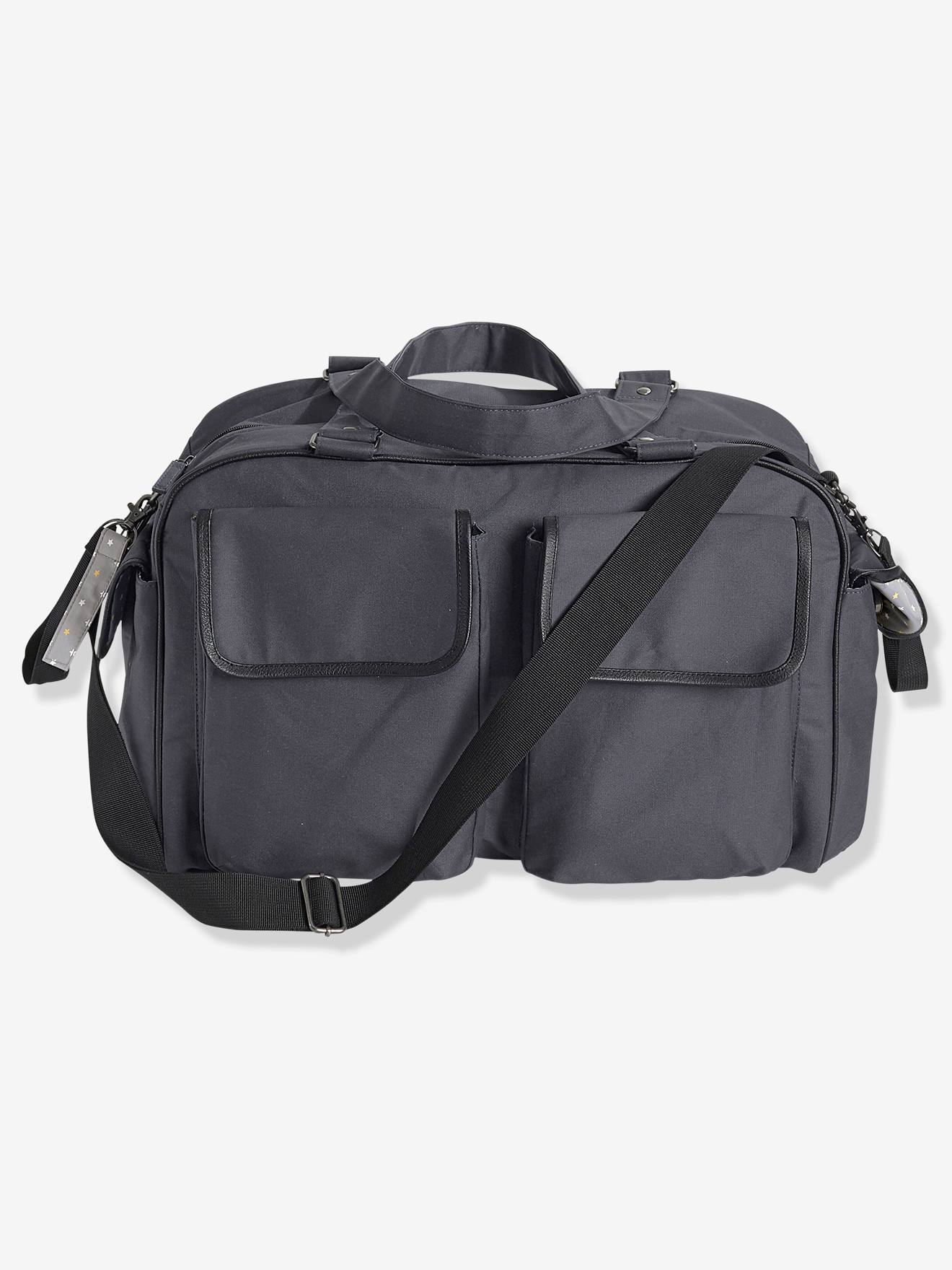 Bolsa de fim de semana VERTBAUDET cinza para troca de fraldas